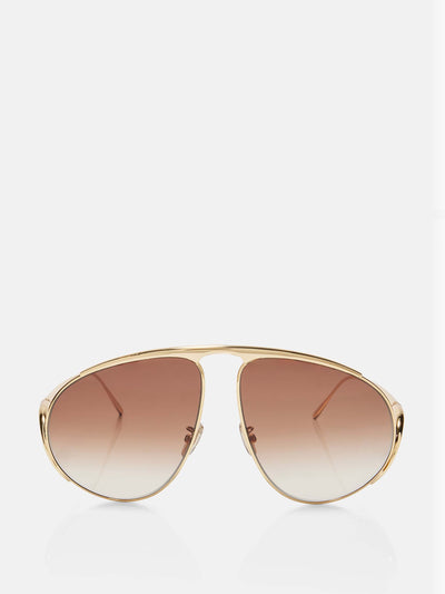 Loewe Signature oversized aviator sunglasses at Collagerie