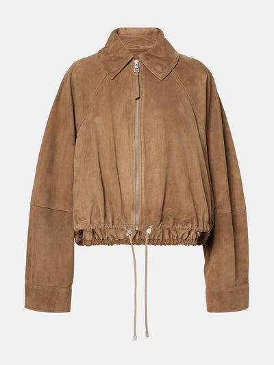 Loewe Suede bomber jacket at Collagerie