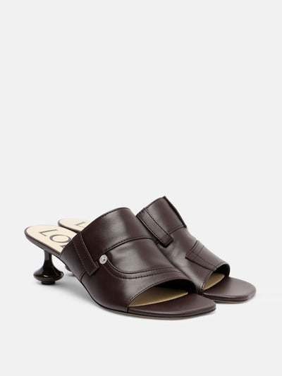 Loewe Toy Panta 45 leather mules at Collagerie