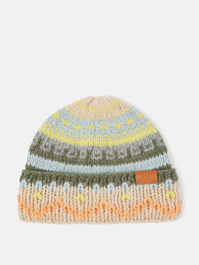 Loewe Leather-trimmed wool beanie at Collagerie