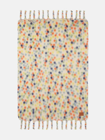 Loewe x Suna Fujita Polka-dot mohair-blend blanket at Collagerie