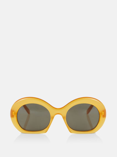 Bottega Veneta Clear cat-eye sunglasses at Collagerie