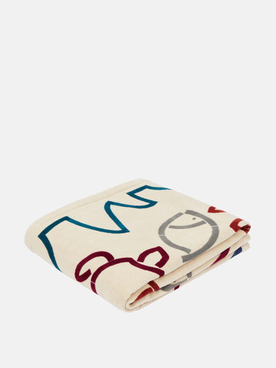 Loro Piana Fish and Turtle cotton terry beach towel at Collagerie