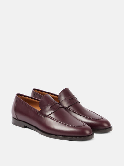 Loro Piana Sergio leather loafers at Collagerie