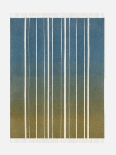 Loro Piana Suitcase striped cashmere blanket at Collagerie