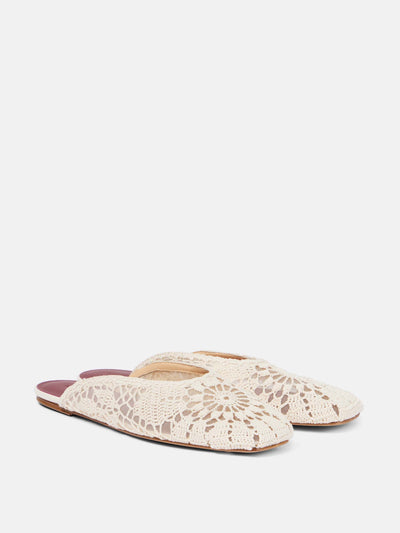Magda Butrym Crochet mules at Collagerie