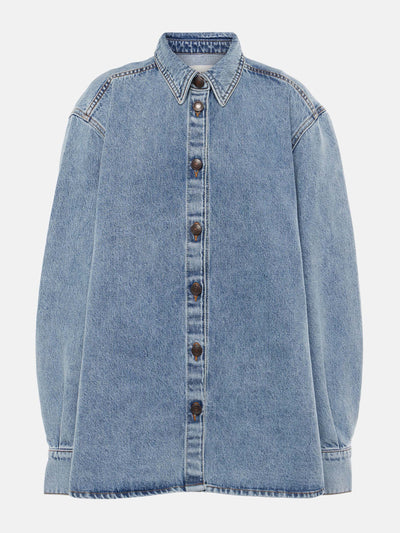 Magda Butrym Oversized denim overshirt at Collagerie