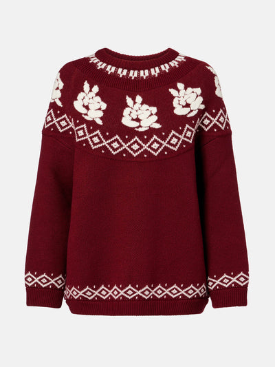 Magda Butrym Patterned wool sweater at Collagerie