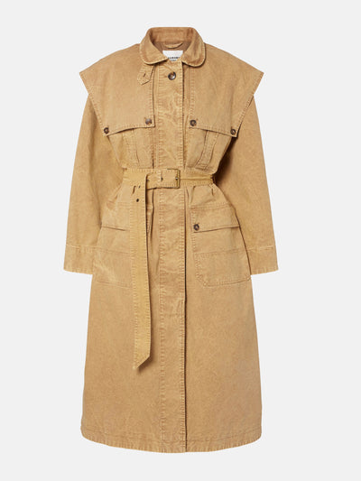 Marant Étoile Michaela denim trench coat at Collagerie
