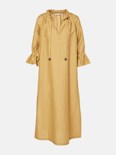 Max Mara Jene linen and silk-blend shirt dress at Collagerie