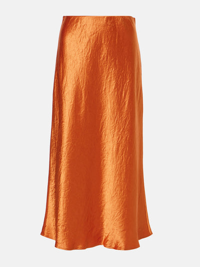 Max Mara Leisure Alessio satin midi skirt at Collagerie