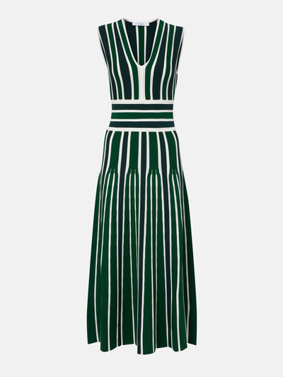 Max Mara Tallone striped maxi dress at Collagerie