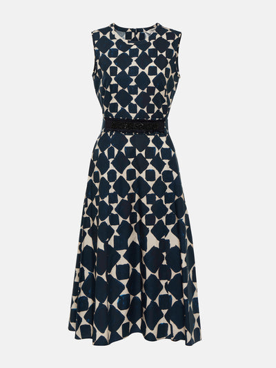 Max Mara Printed poplin midi dress at Collagerie