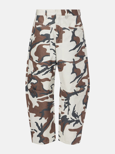 Nili Lotan Shon camouflage cotton cargo pants at Collagerie