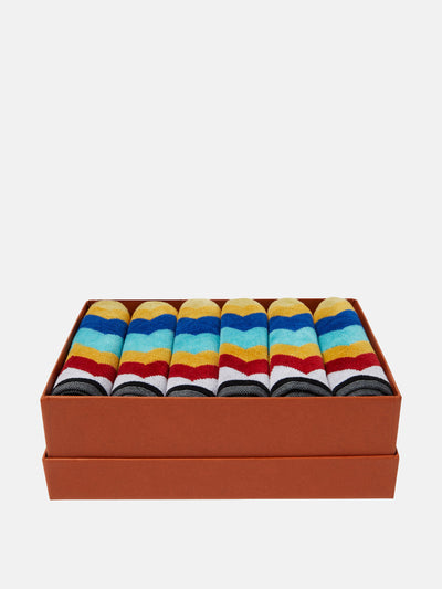 Missoni Cyrus cotton terry face towels (set of 6) at Collagerie