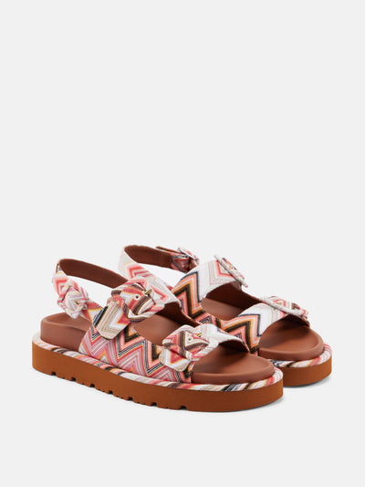 Missoni Mia raschel sandals at Collagerie