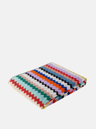 Missoni Riverbero Zigzag terry beach towel at Collagerie