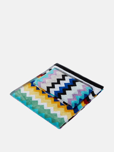 Missoni Zig Zag cotton terry towels (set of 2) at Collagerie