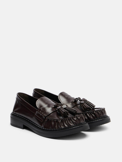 Miu Miu Leather loafers at Collagerie