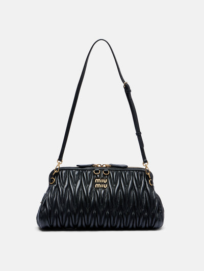 Miu Miu Matelassé leather clutch at Collagerie