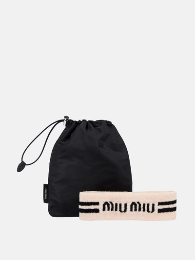 Miu Miu Tennis headband and wristbands set at Collagerie