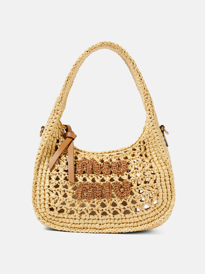 Miu Miu Wander Small logo shoulder bag at Collagerie