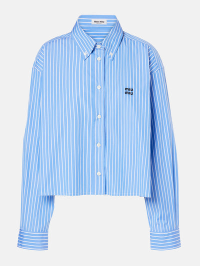 Miu Miu Cotton poplin shirt at Collagerie