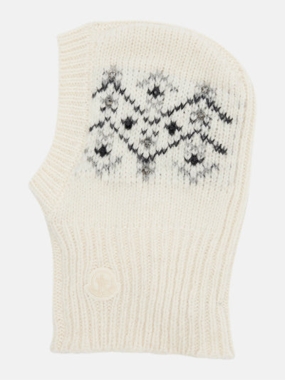 Moncler Embellished alpaca and wool-blend ski mask at Collagerie