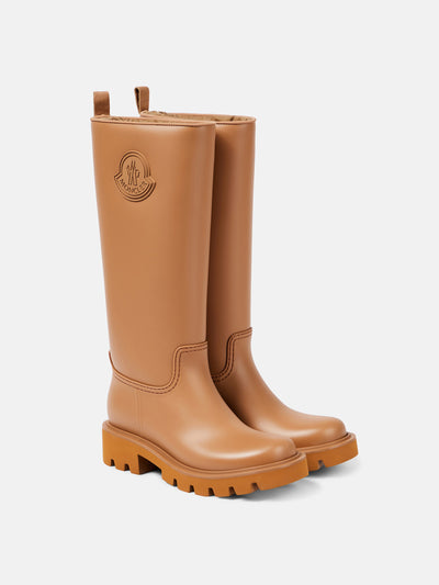 Moncler Kickstream knee-high rain boots at Collagerie