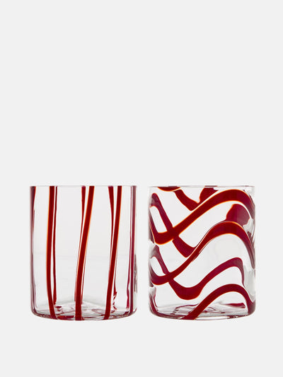 NasonMoretti Cyrus glass tumblers (set of 2) at Collagerie