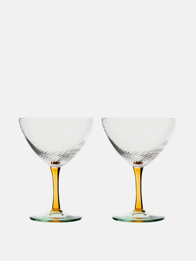 NasonMoretti Glass cocktail glasses (set of 2) at Collagerie
