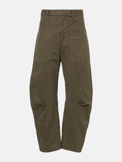 Nili Lotan Shon cotton twill barrel-leg pants at Collagerie