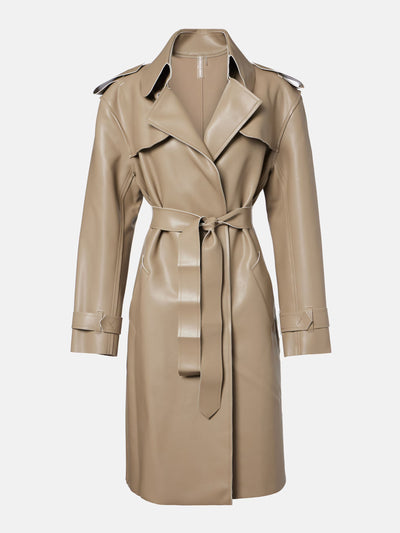 Norma Kamali Coated trench coat at Collagerie