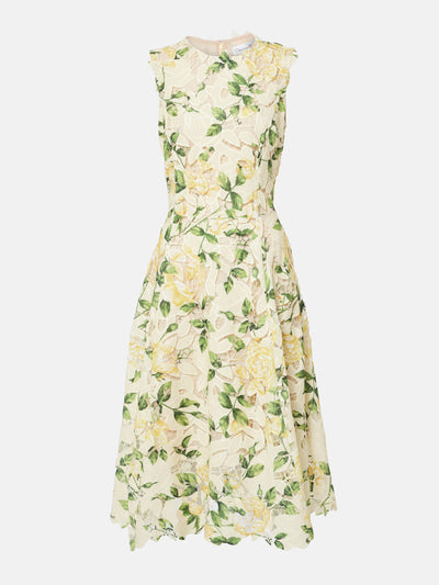 Oscar De La Renta Printed midi dress at Collagerie