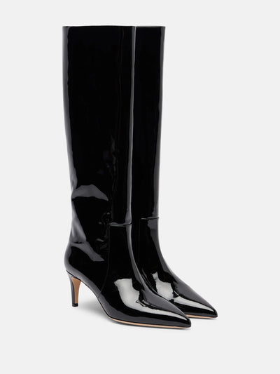 Paris Texas 60 patent leather knee-high boots at Collagerie