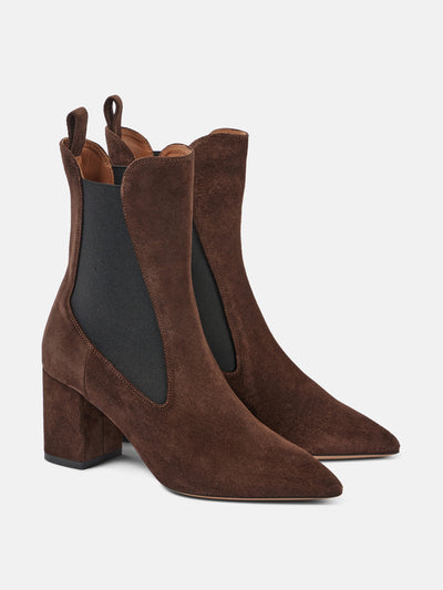 Paris Texas Anja suede ankle boots at Collagerie