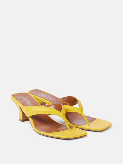 Paris Texas Portofino 55 leather thong sandals at Collagerie