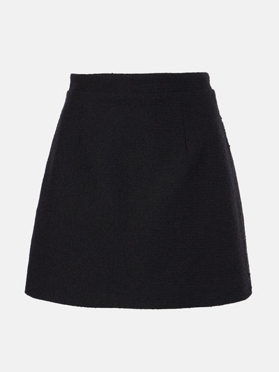 Patou Iconic wool and cotton-blend mini skirt at Collagerie