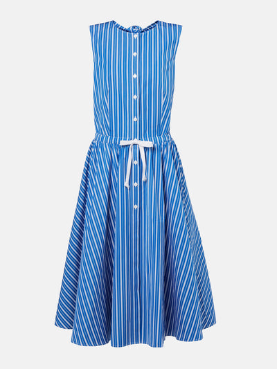 Patou Striped cotton shirt dress at Collagerie