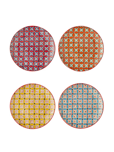 Pols Potten Hippy ceramic dinner plates (set of 4) at Collagerie