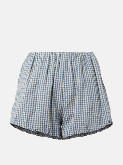 Posse Aurelia gingham cotton shorts at Collagerie