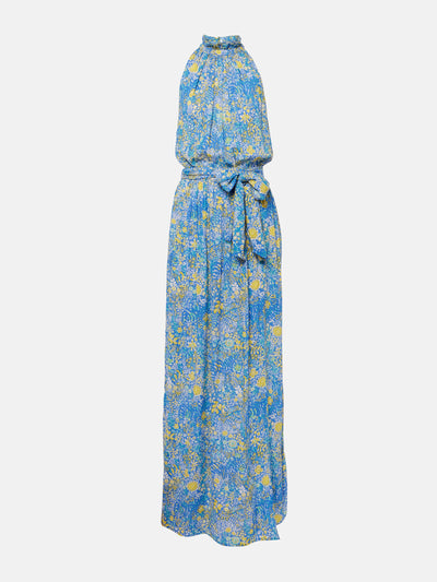 Poupette St. Barth BIanca floral halterneck maxi dress at Collagerie