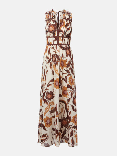 Poupette St Barth Chiara floral cotton maxi dress at Collagerie