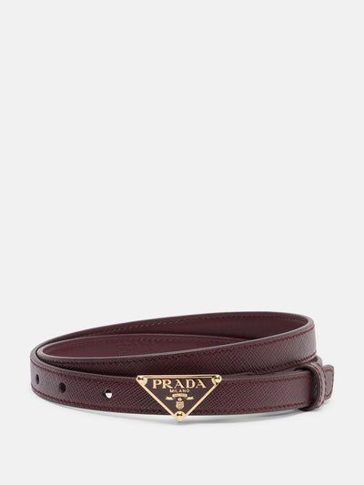Prada Saffiano leather belt at Collagerie