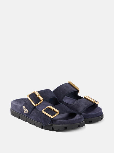 Prada Suede sandals at Collagerie