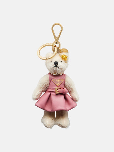 Prada Teddy bag charm at Collagerie