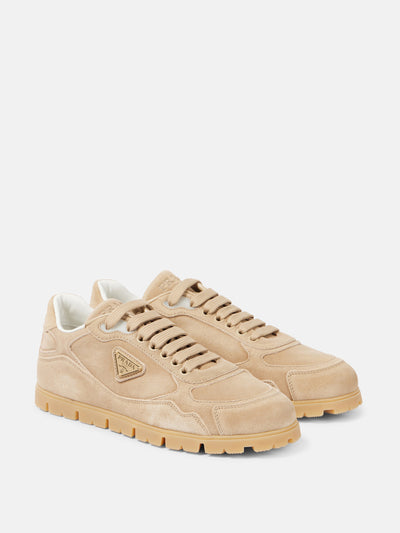 Prada Trail suede sneakers at Collagerie