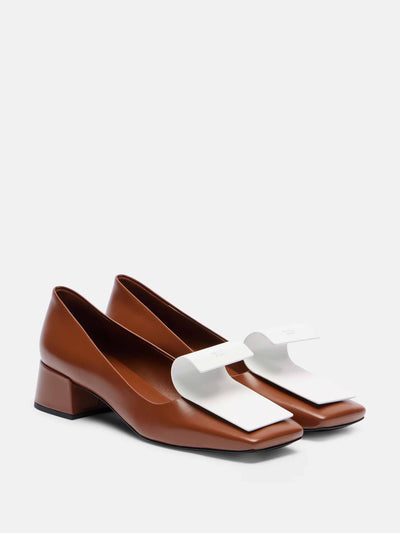 Prada Leather pumps at Collagerie