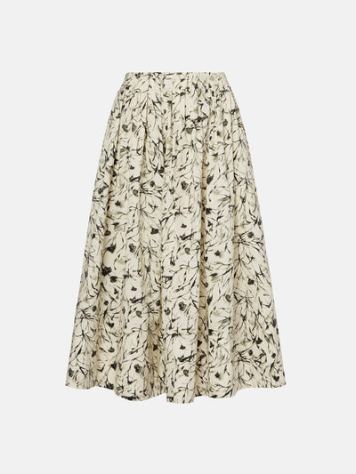 Proenza Schouler Austin printed cotton poplin midi skirt at Collagerie