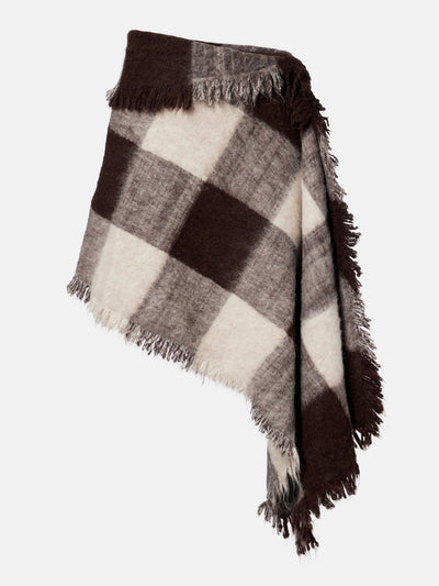 Proenza Schouler Kai checked alpaca and wool-blend miniskirt at Collagerie